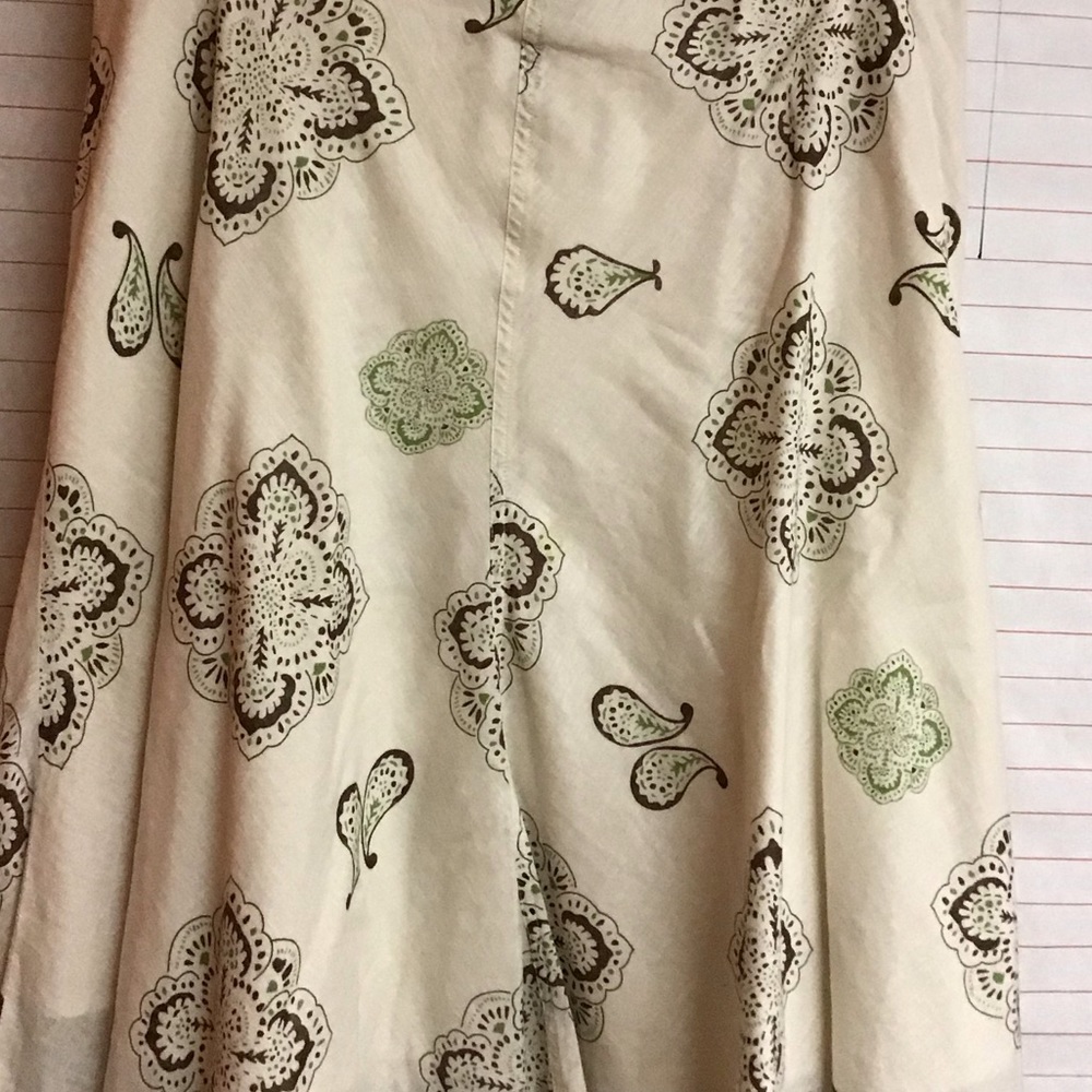 OLD NAVY - women's midi skirt sz 8 cream - Picture 3 of 5